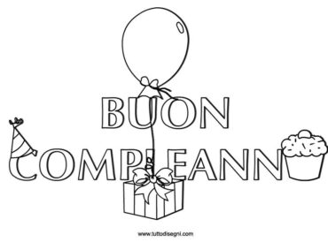 Cartello Con Scritta Buon Compleanno Tuttodisegni