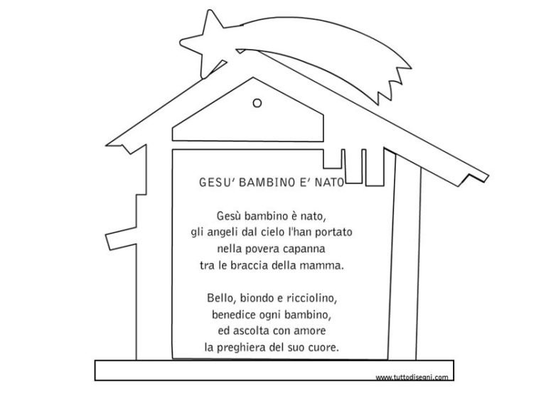 Poesia Di Natale Ges Bambino Nato Tuttodisegni