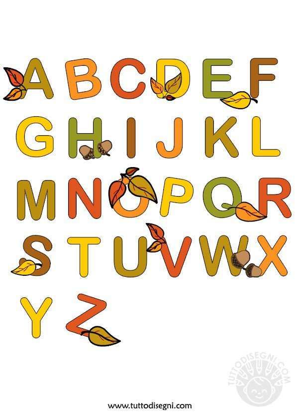 alfabeto autunno
