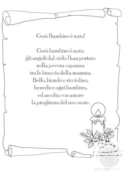 Poesia Ges Bambino Tuttodisegni