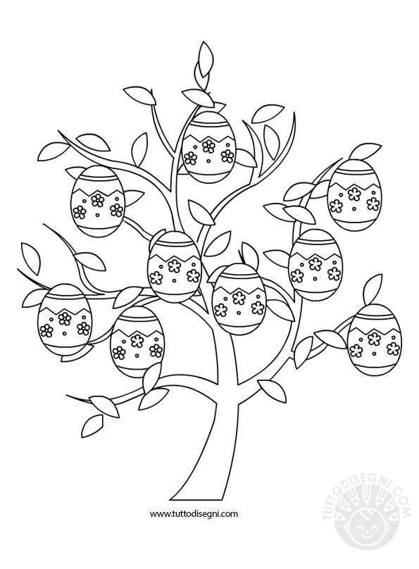 disegni pasqua albero