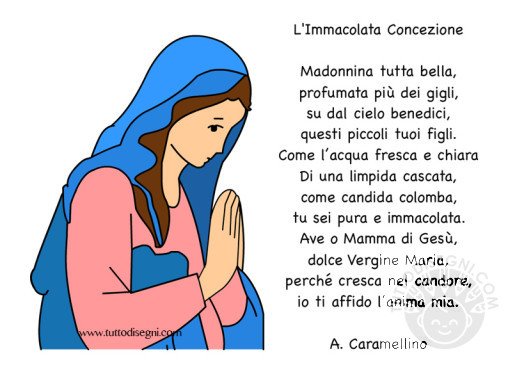 Poesia Immacolata Concezione Tuttodisegni