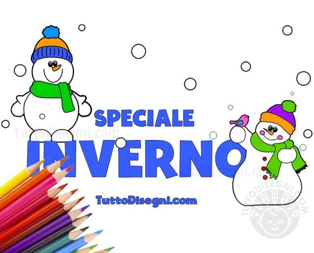 Lavoretti Inverno Da Colorare Tuttodisegni