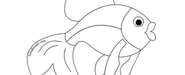 pesce per bambini da colorare