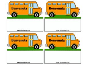 Scuolabus benvenuta a colori