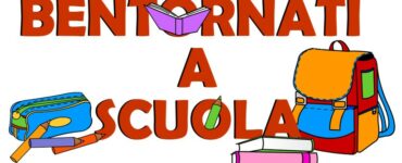 Bentornati a scuola: scritta con disegno 5 bentornati a scuola