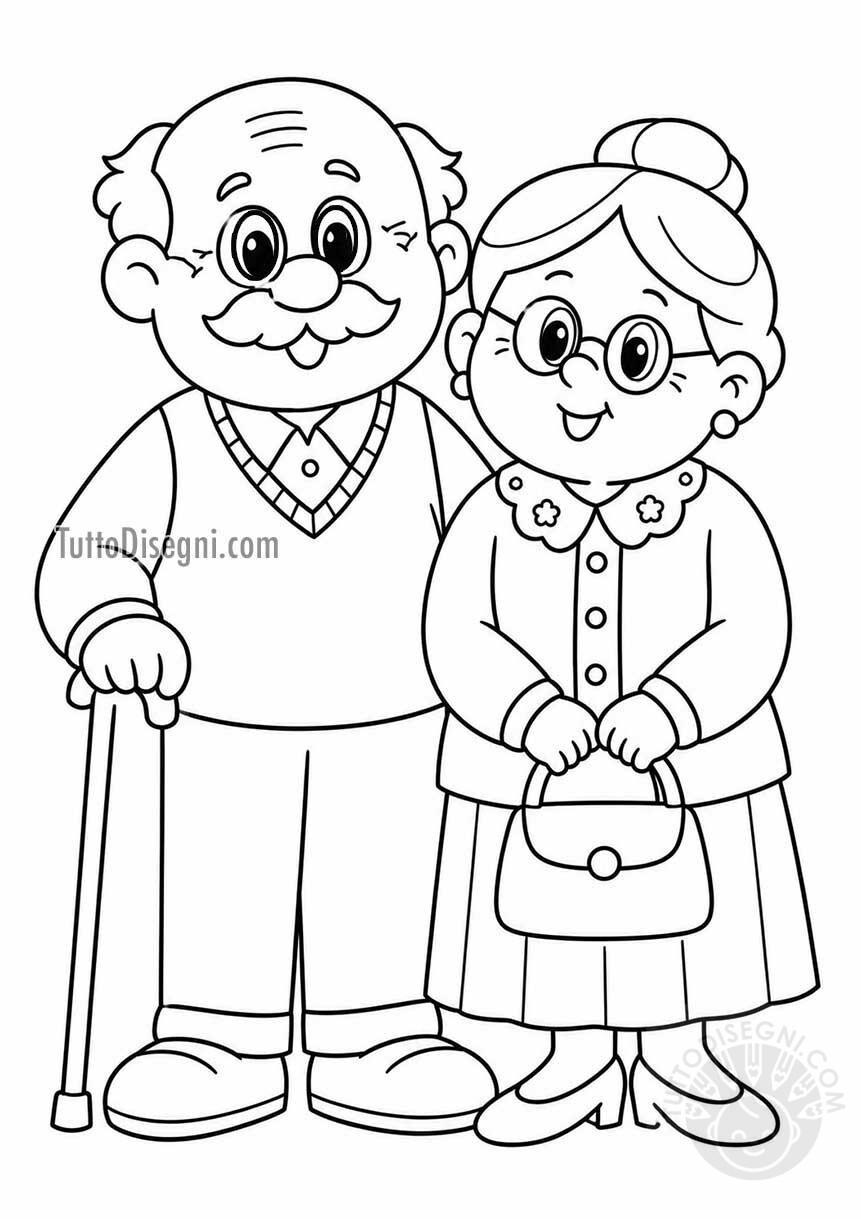 nonni da colorare