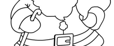 babbo natale da colorare