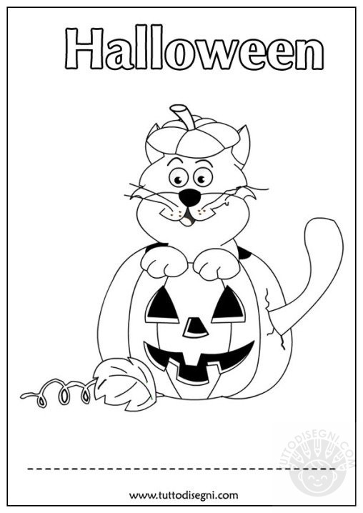 copertina gatto matto halloween