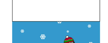 biglietto buone feste pinguino