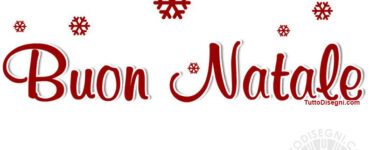buon natale scritta rossa