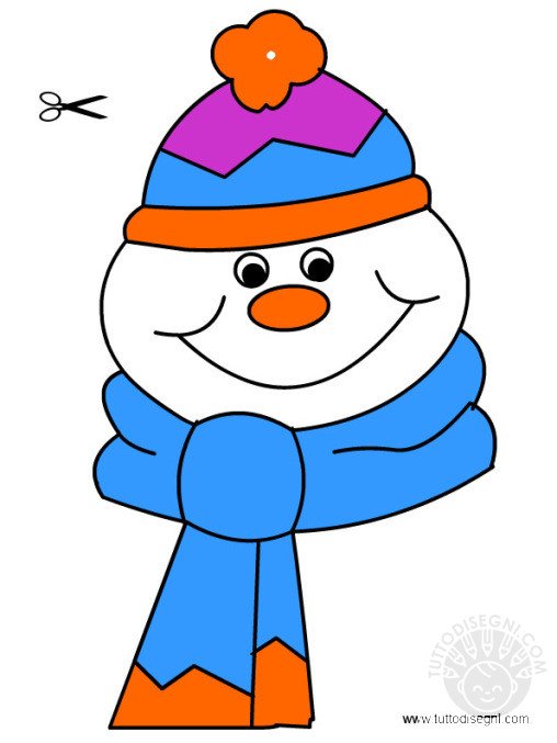 addobbi inverno pupazzo neve