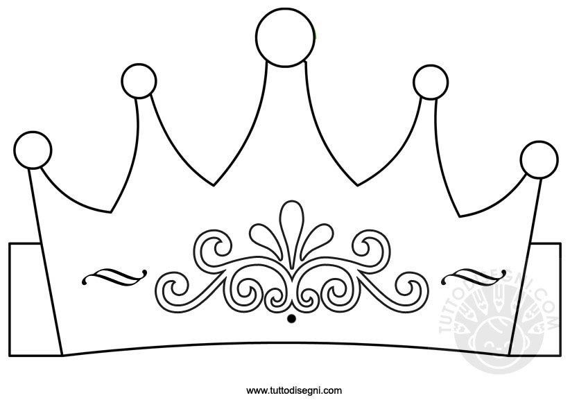 Corona Disegno Da Colorare Per Bambini TuttoDisegni