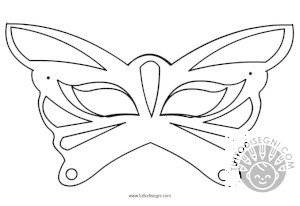 Maschera Di Carta Farfalla Per Halloween - Stile Giorno Dei Morti, Bristol Novelty