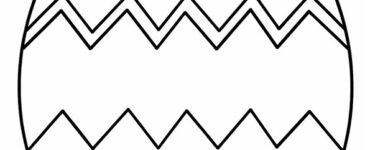 uovo di pasqua da colorare semplice