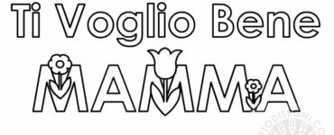 ti voglio bene mamma da colorare