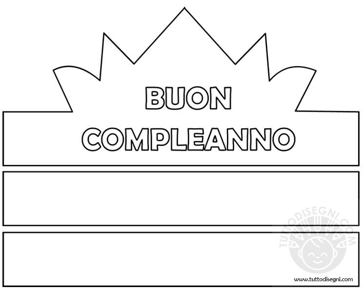 Corona Per Festa Di Compleanno Da Colorare TuttoDisegni