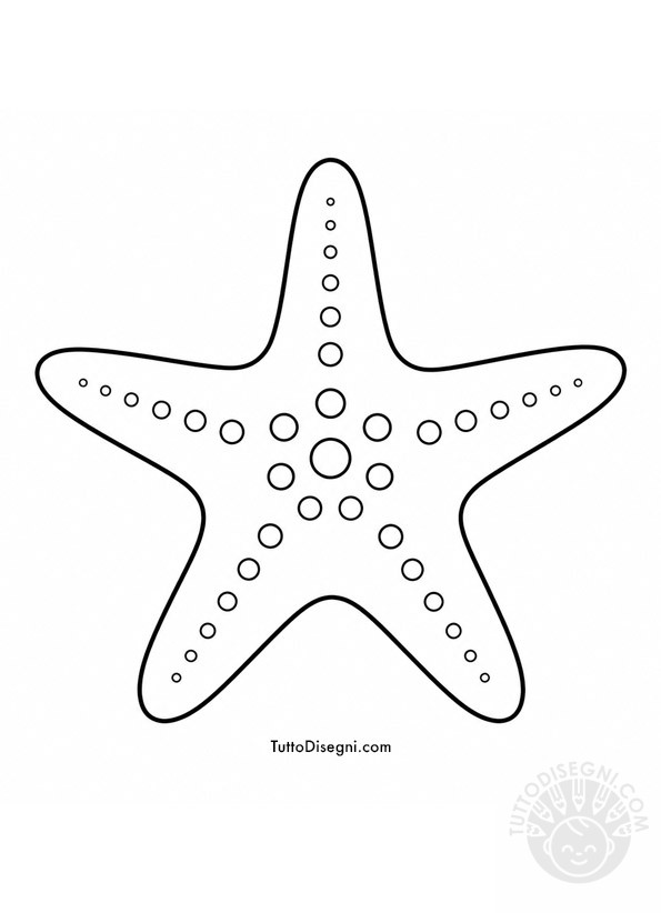 stella marina semplice per bambini