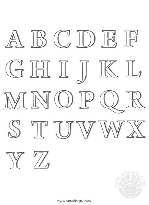 lettere alfabeto