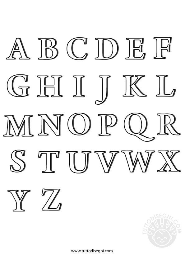 lettere alfabeto
