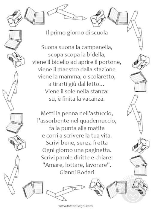 poesia primo giorno scuola 3