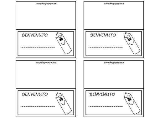 segnaposti benvenuto 2