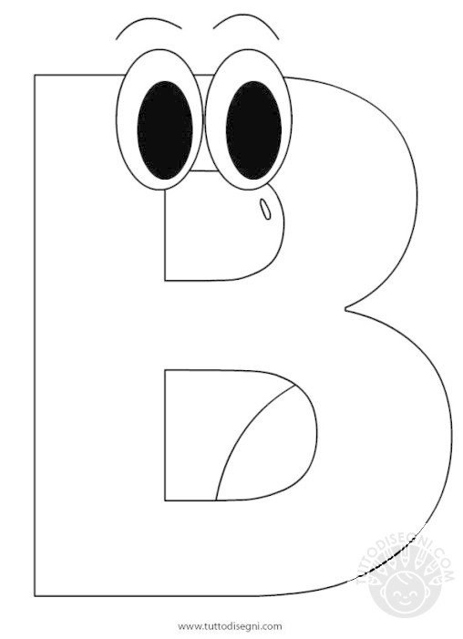 lettere alfabeto lettera b 2