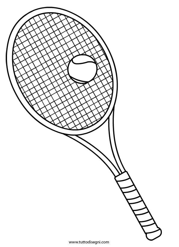 racchetta tennis disegno