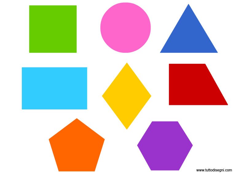 figure geometriche colorate