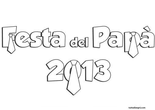 scritta festa papa 2013