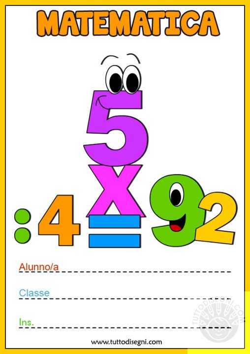 copertina matematica numeri