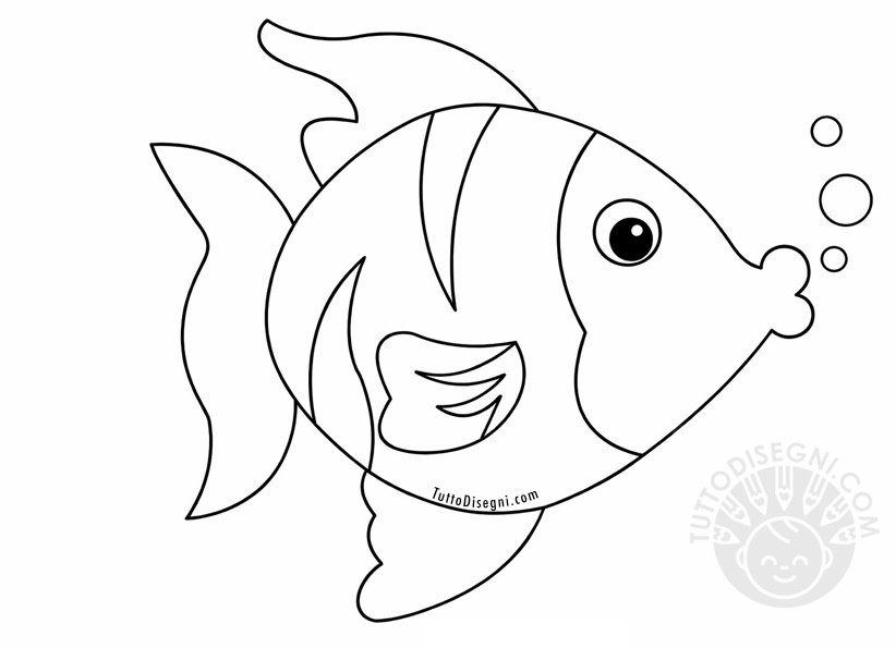 pesce semplice con bolle