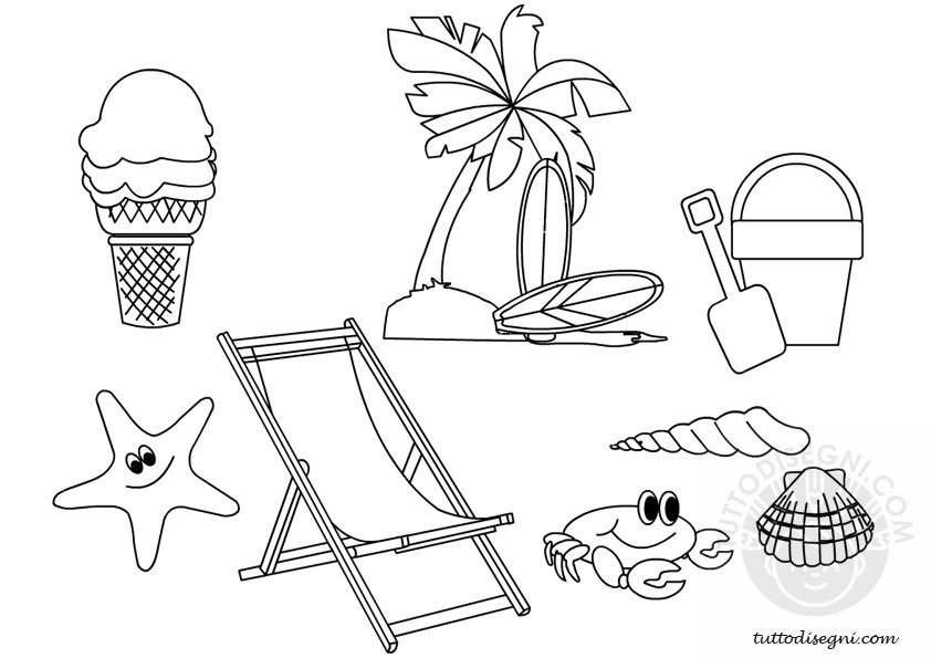 Estate disegni 1 set disegni estate