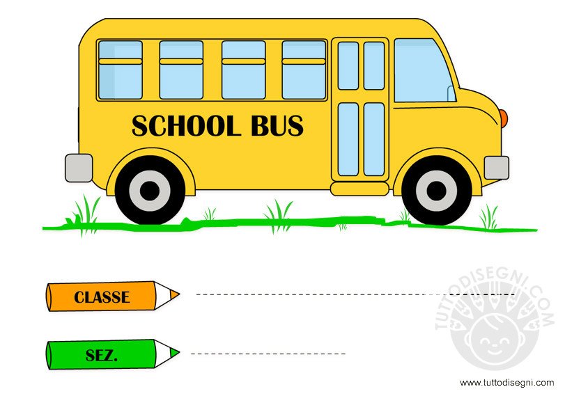 cartello aula school bus