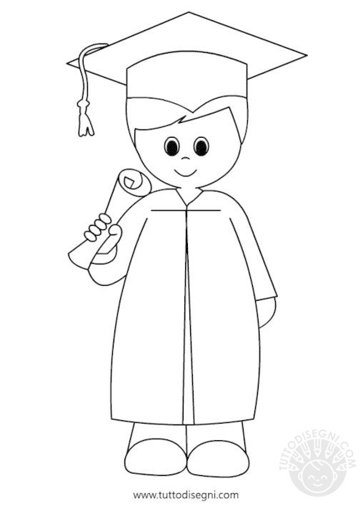 bambino con diploma