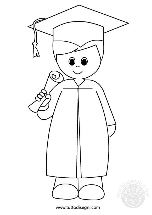 bambino con diploma