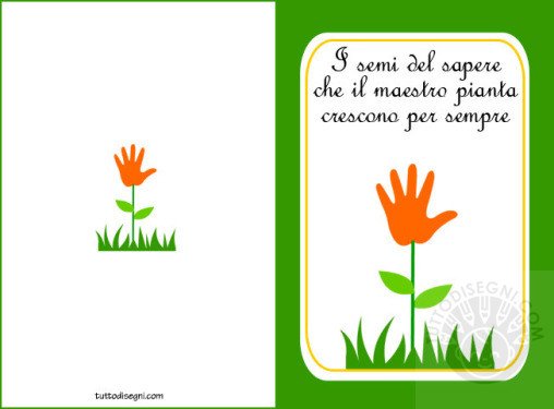biglietto fine anno maestro
