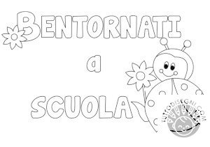 Cartello Bentornati a scuola