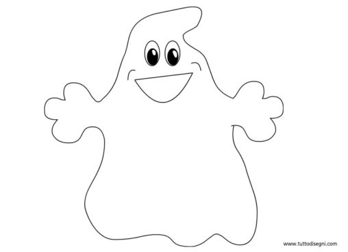 disegno fantasma halloween