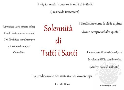 frasi santi tutti i santi