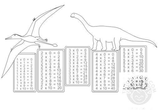 tabelline dinosauri 1