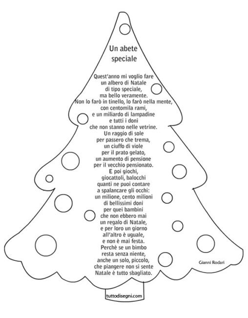 filastrocca natale abete