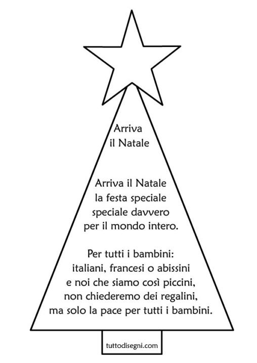 Filastrocca Di Natale Per Bambini - TuttoDisegni.com