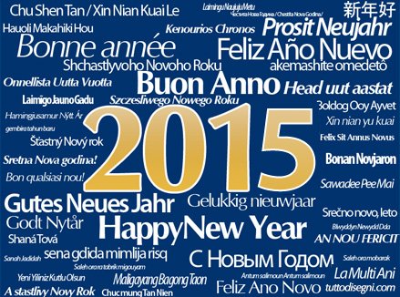 buon anno tutte lingue 2015