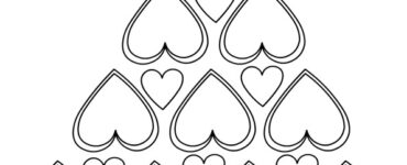 decorazione albero natale cuori