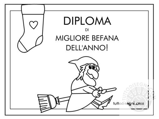 diploma befana 2