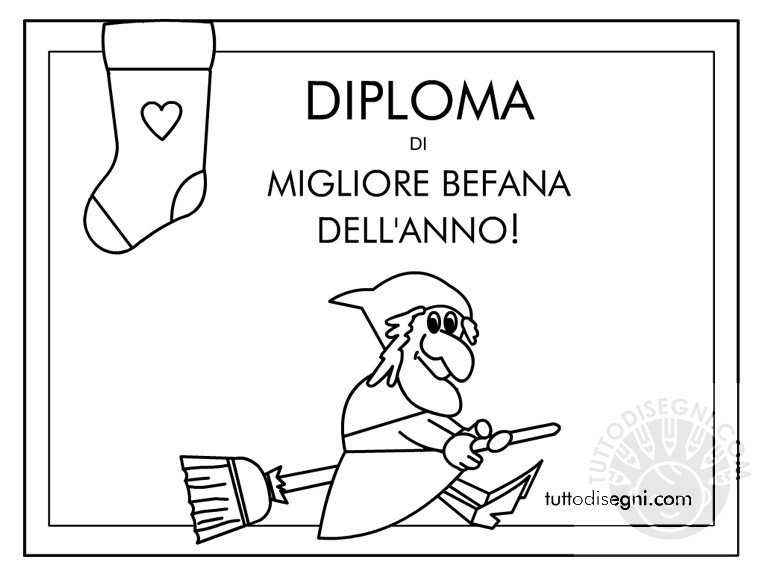 diploma befana 2