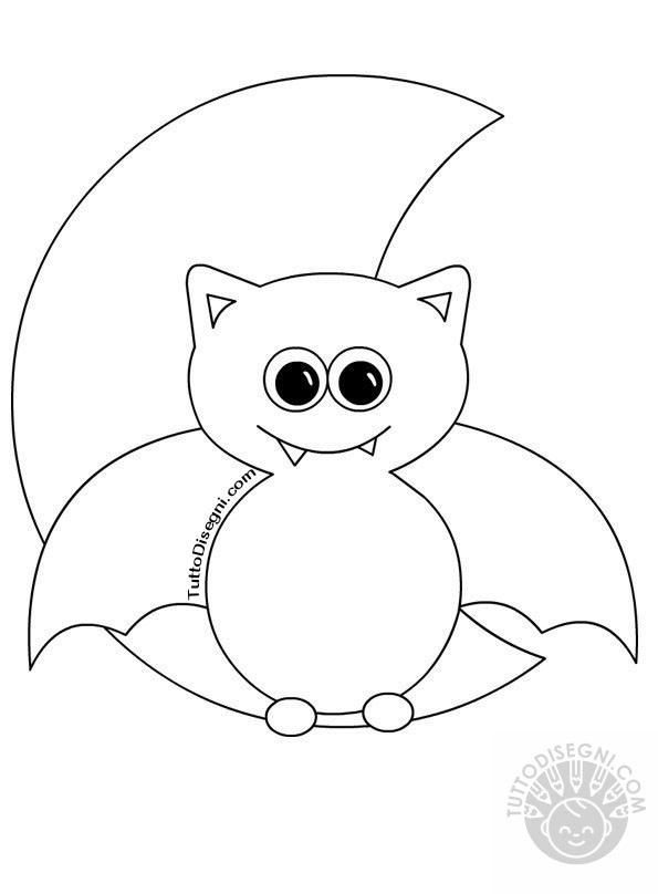 pipistrello luna halloween