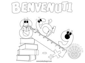 Benvenuti da colorare