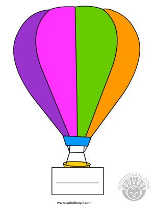 Mongolfiera a colori